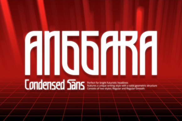 Anggara: A Bold Display Font for Consistent Branding