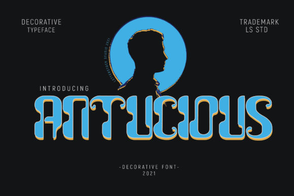 Antucious: A Retro Display Font for Branding and Posters