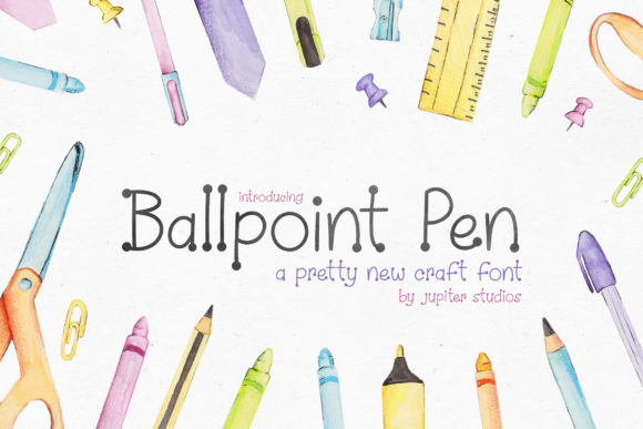 Ballpoint Pen: A Playful Display Font for Editorial Design