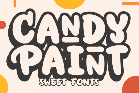 Candy Paint Bubble Font for Playful Web Design and Branding