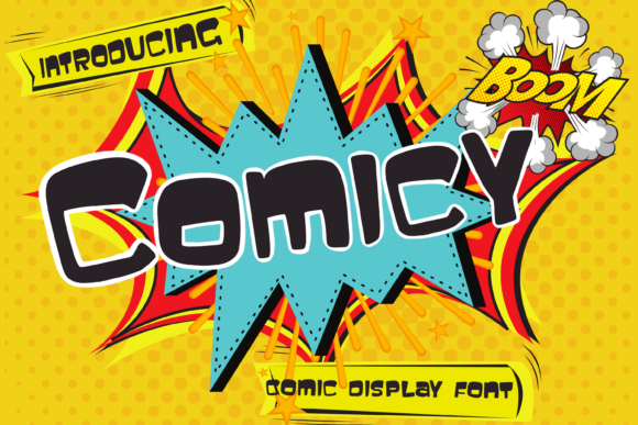 Comicy Retro Display Font for Playful Branding Projects