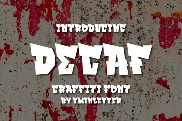 Decaf: A Bold Graffiti Display Font for Makers and Merch Sellers
