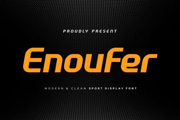 Enoufer Display Font for Bold Brand Identity