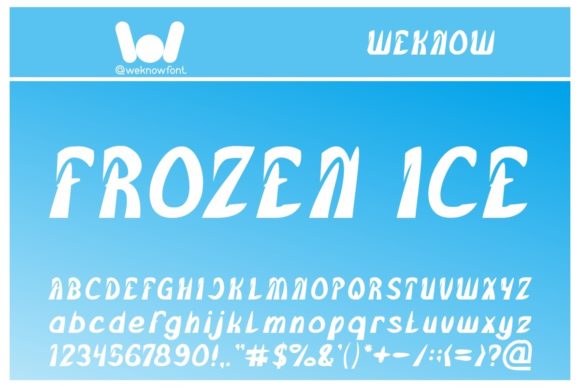 Frozen Ice: A Display Font for Memorable Brand Identity