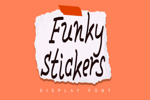 Funky Stickers: A Friendly Display Font for Creative Editorial Projects
