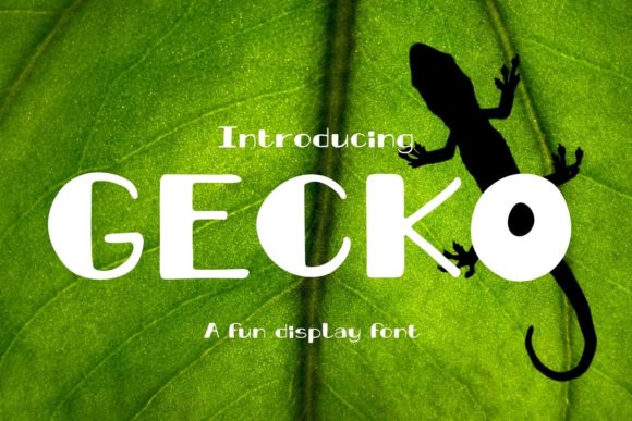 Gecko: A Modern Display Font for Distinctive Business Branding