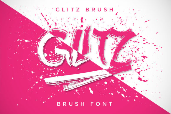 Glitz: The Brushed Street Display Font for Digital Creators