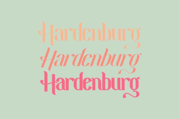 Hardenburg: A Display Font for Creative Projects