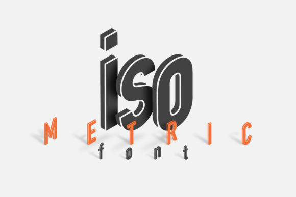 Isometric Display Font for Crafters and Small Shops