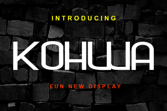 Kohwa: A Modern Display Font for Handmade Brands and Products