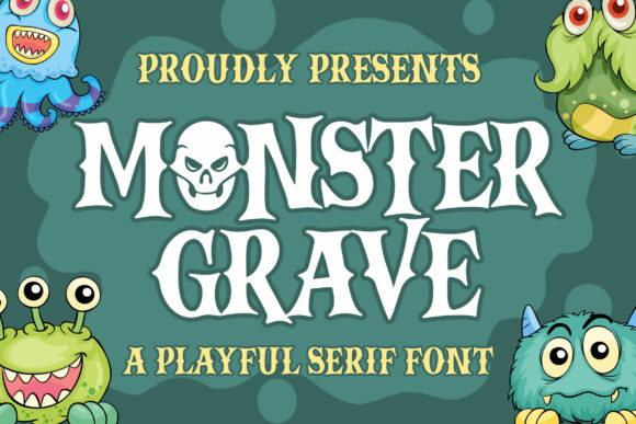 Monster Grave: A Creepy Display Font for Business Branding