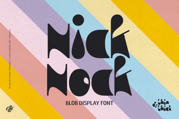 Nick Nock Font: Free Download of the Chunky Display Typeface