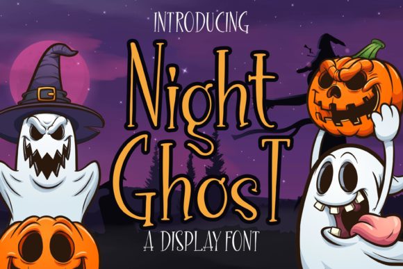 Night Ghost: A Dark Display Font for Design