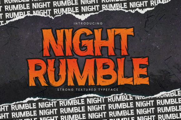 Night Rumble: A Bold Display Font for Editorial Designers