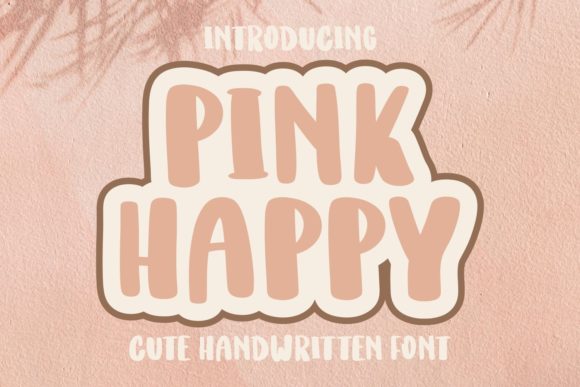 Pink Happy: A Whimsical Display Font for Editorial Charm