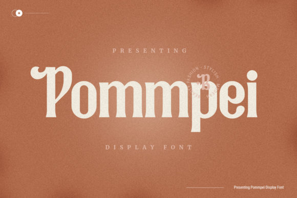 Pommpei Bold Display Font for Handmade Product Design