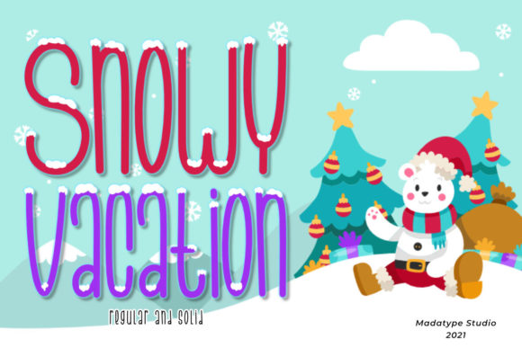 Snowy Vacation Display Font for Business Branding