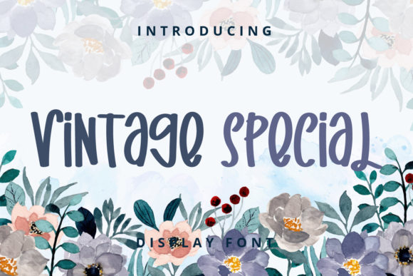 Vintage Special: A Quirky and Fun Display Font for Creative Projects