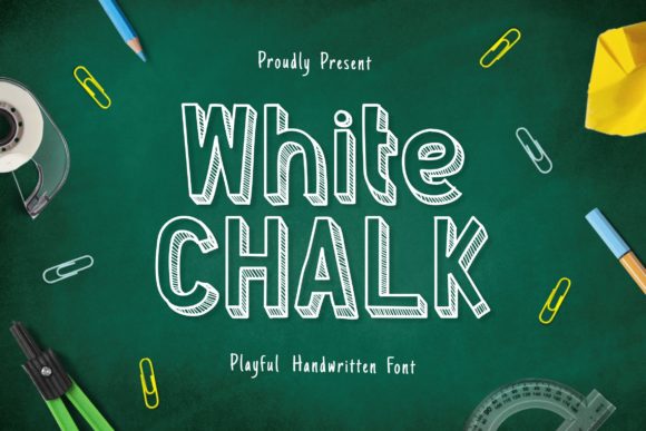 Whitechalk Display Font for Authentic Chalkboard Campaigns